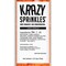 Krazy Sprinkles - Carrots (1/2 Cup, 1x Jar) for Cakes, Ice Cream & Cookies